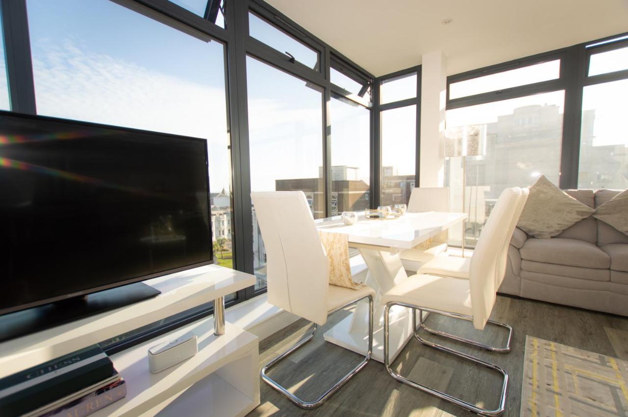 * Panoramic Penthouse With Sea & City Views Bournemouth Ngoại thất bức ảnh